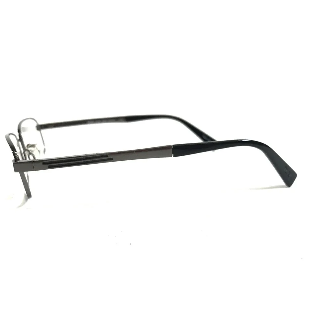Tura Eyeglasses Frames T124 GUN Gunmetal Rectangle Wire Rim Titanium 53-18-145